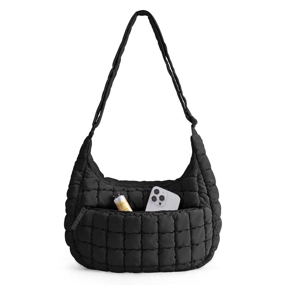 Quilted Crossbody Bags for Women Lightweight Puffer Purse Shoulder Hobo